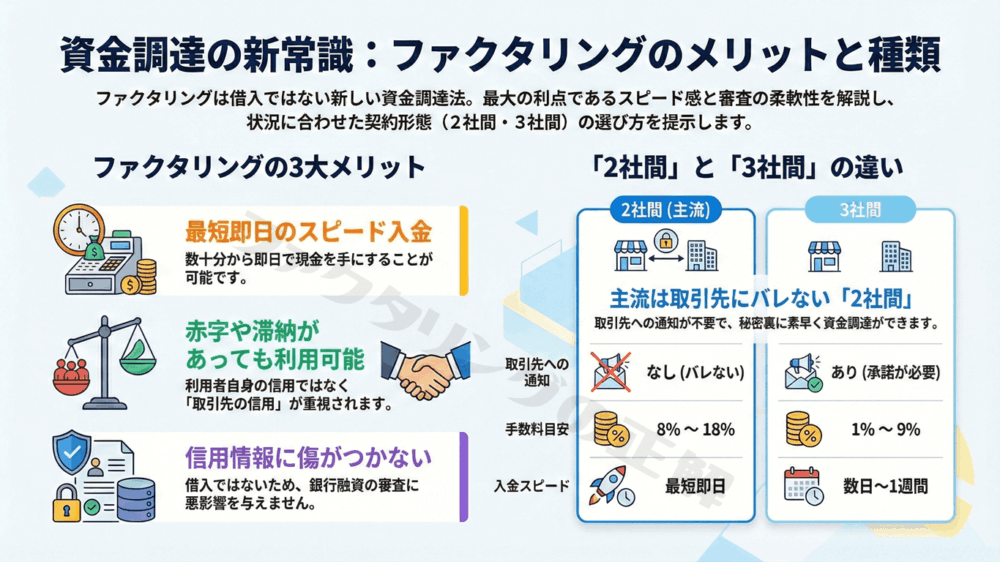 1分でわかる「ファクタリング」とは？