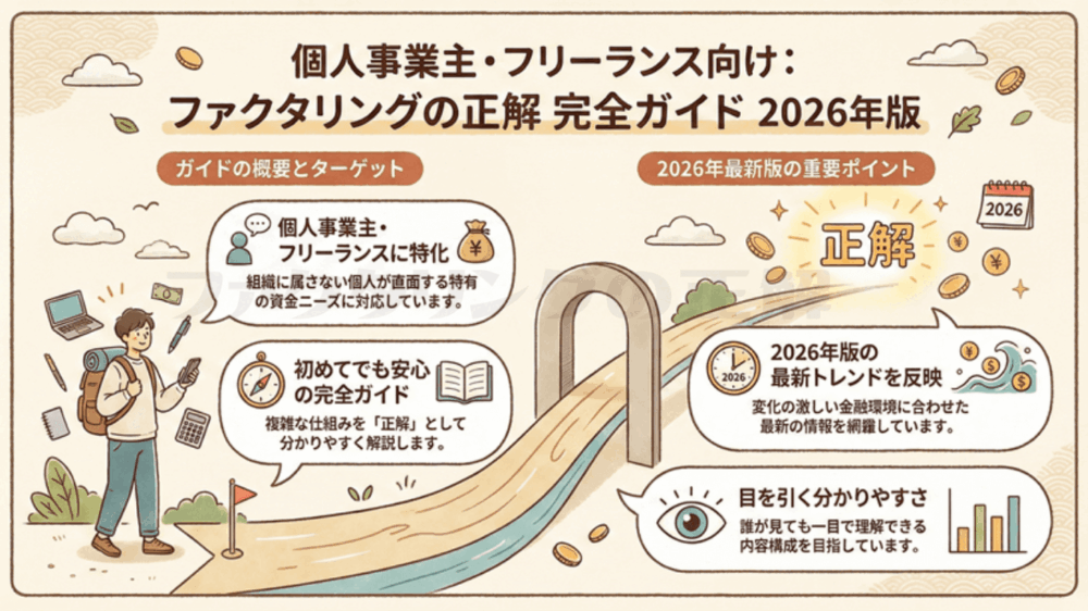 個人事業主こそ「ファクタリング」を使うべき3つの理由